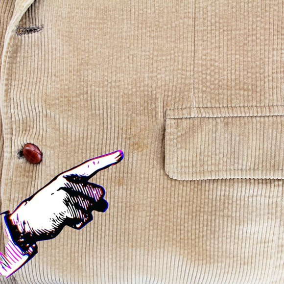 Brooks Brothers Tan Corduroy Blazer 48 Sport Coat Knot Buttons Notch Lapel Vtg - Picture 16 of 16